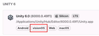 UnityVisionOS